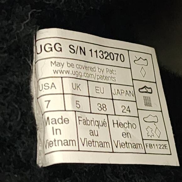 UGG RAINCLOUD BLACK WATERPROOF RUBBER RAIN BOOTS US 7 / EU 38 / UK 5 new - Picture 7 of 7